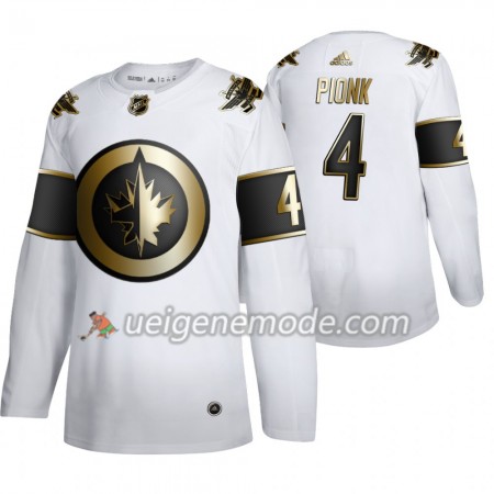 Herren Eishockey Winnipeg Jets Trikot Neal Pionk 4 Adidas 2019-2020 Golden Edition Weiß Authentic